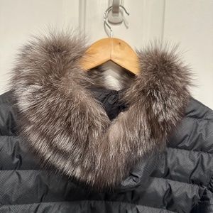 Eddie Bauer CirrusLite Hooded Down Parka 2XL with Fox Fur Hood